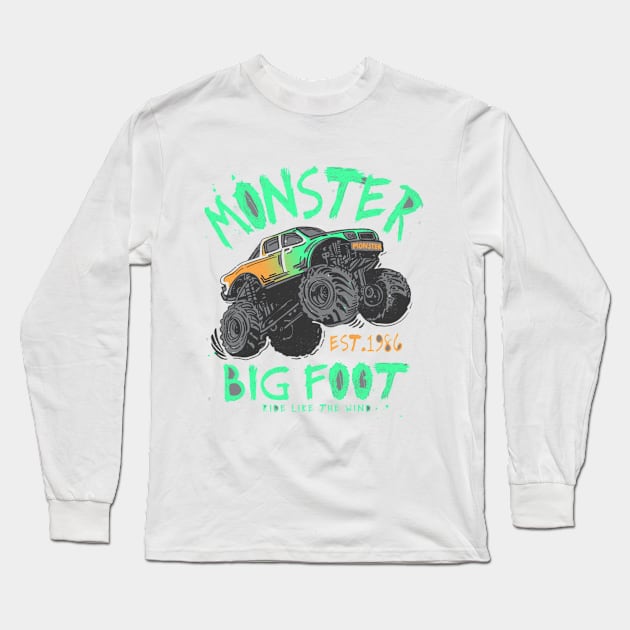 Big foot Long Sleeve T-Shirt by FunnyHedgehog
